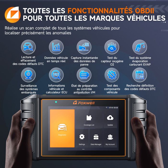 Effacement Testing Foxwell NT710 Diagnostic auto OBD2 – Scanner multimarque, effacement ...