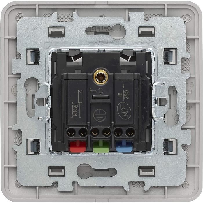Prise Murale Double 2P+T 16A Casual Legrand - Blanc Brillant, Installation Facile, Bornes Automatiques - Fabrication Française - 11