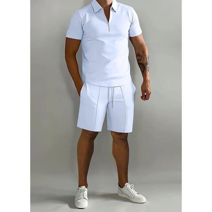 Survetement Ensemble de Vetements Homme t Manche Courte Deux