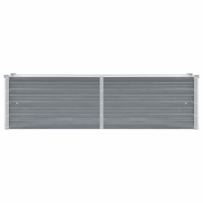 Jardinière Surélevée Acier Galvanisé Anthracite 100x100x45 Cm - Potager Sur Pied VidaXL Moderne
