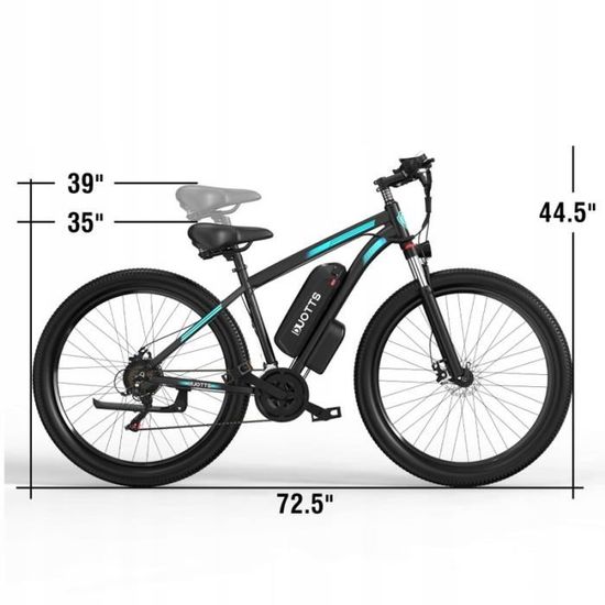 Vélo Électrique TIGUOWISH C29 | Batterie 48V 18.6Ah Amovible | Moteur Tout-Terrain | 21 Vitesses | Freins Disque | Écran LCD