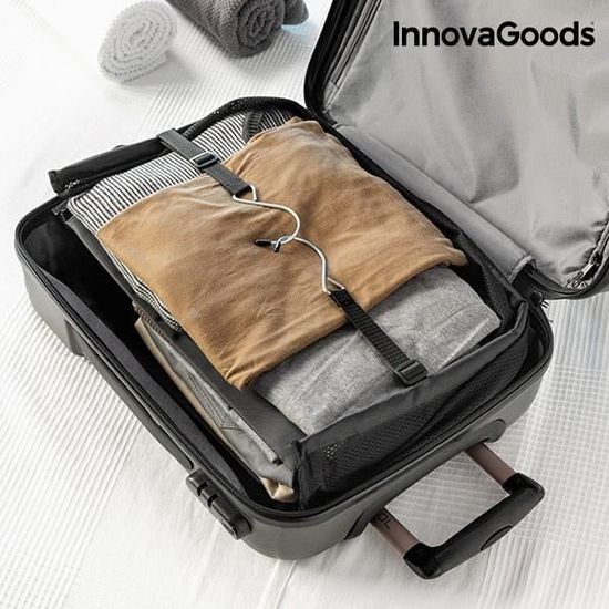 Etagere Pliable Et Organisateur De Valises En Acier Et Polyester