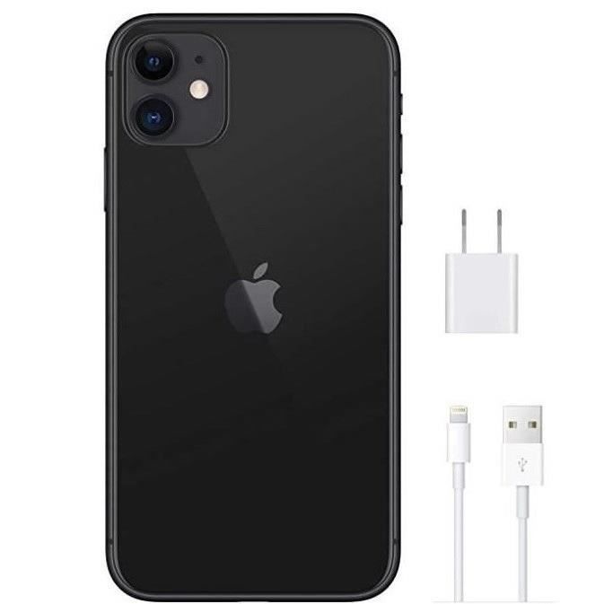 APPLE iPhone 11 64 Go Noir - Reconditionné - Très bon état - Cdiscount  Téléphonie