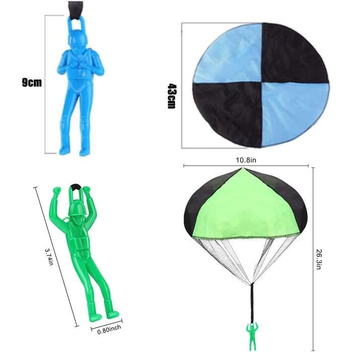 Lot De 6 Parachutes Jouets – Lancement à La Main, 70 Cm, Couleurs Variées, Idéal Pour Enfants Et Activités En Plein Air