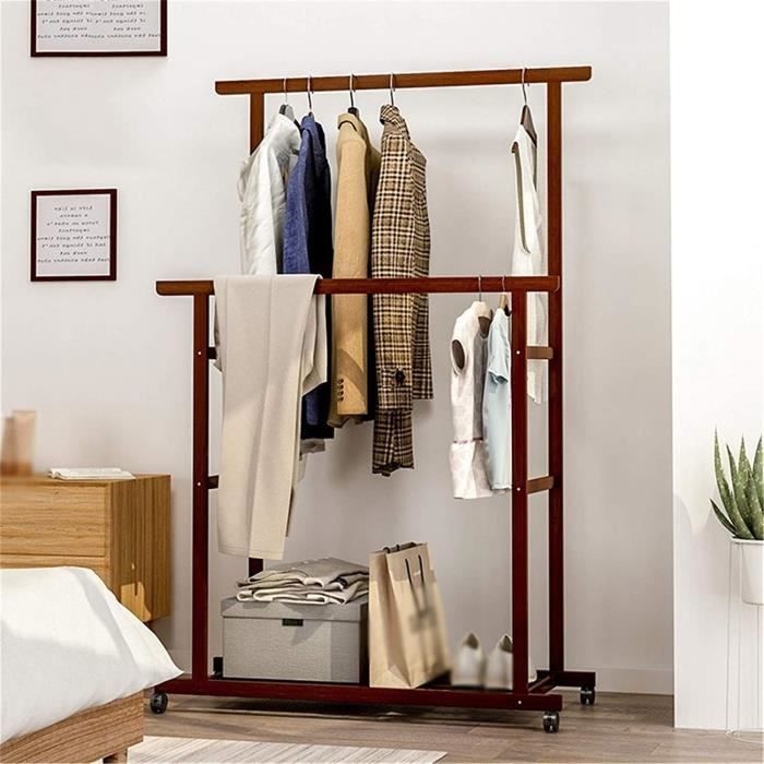 WOLTU Porte-vêtements à Double Tringle Extensible, Penderie sur WOLTU Porte-vêtements à Double Tringle Extensible, Penderie sur