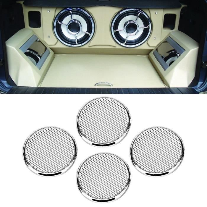 Paire De Grilles De Haut-parleur JL Audio 5,25 Pouces - Maille Noire, Pour Custom Ou Remplacement