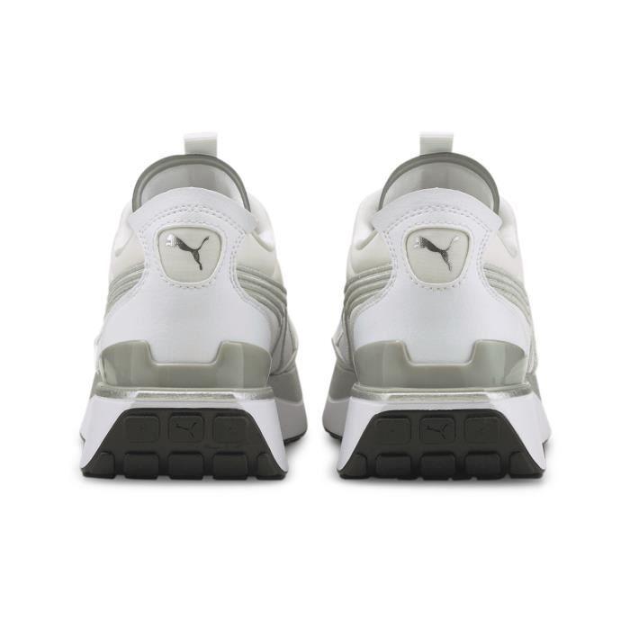 Basket Femme Puma Cruise Rider Metal - 381615-01 Blanc - Cdiscount Chaussures