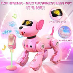 Chien Robot Interactif Mizijia – Jouet Peluche Qui Marche, Aboie & Remue La Queue – Cadeau Enfant 2 3 4 5 Ans Jouet éducatif Enfant 2-5 Ans