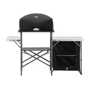 Armoire De Camping Pliable Yourgear Piave – 3 Compartiments, 58x47x97cm, 50kg Max, Toile Oxford 600D