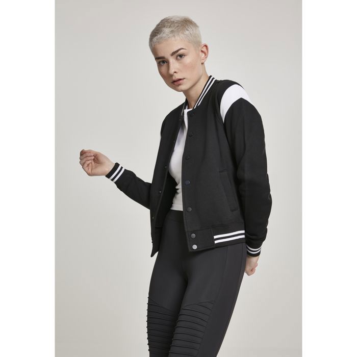 Femme Noir Blouson Teddy Femme Veste Teddy Urban Classic Inet
