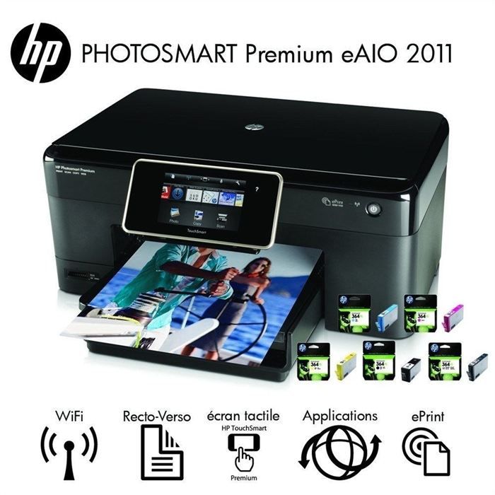 Red date Light Girlfriend HP Photosmart Premium e-All-in-One (CN503B) - Cdiscount Informatique