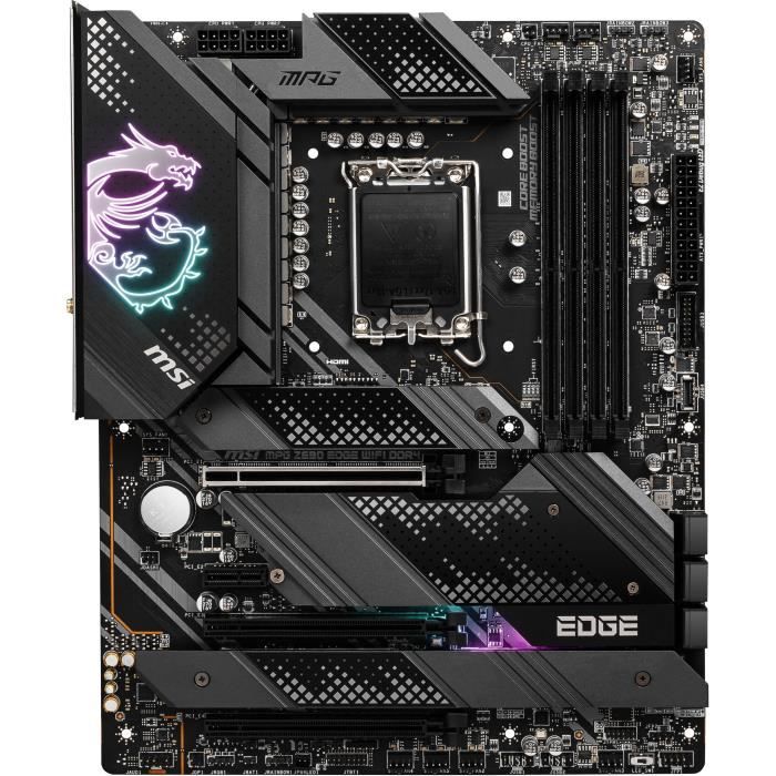 MSI - MPG Z690 EDGE WIFI DDR4 - Carte Mère - Socket LGA 1700 - Chipset  Intel Z690 - Cdiscount Informatique