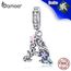 Bamoer européen S925 Sterling Silver Charm Lettre un pendentif Fit Bracelet Femmes