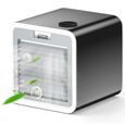 Climatiseurs Mobiles, Mini Refroidisseur D'Air, Humidificateur et Purificateur D'Air, avec RéServoir D'Eau et 3 Niveaux de