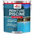 Peinture Piscine Bassin Béton ARCAPISCINE Ciment Décoration Imperméable  Bleu Blanc Gris Grise Jaune Sable Noir Vert  Gris - 2.5 L-0