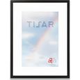aFFa frames, Tisar, Cadre Photo en Bois, Rectangle Clair, Avec Façade en Verre Acrylique, Noir, 50 x 70 cm-0