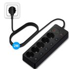 ULTRIXE Multiprise Electrique - Bloc 5 prises - 3000w 10A - 2 USB - 2 Type-C