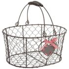 Panier en métal AUBRY GASPARD - Motif coeur