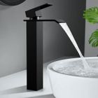 Robinet Salle de Bain Cascade Mitigeur Lavabo Haut - HOMELODY - Noir