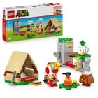 LEGO Super Mario 72040 Campement du Capitaine Toad - Jouet de Construction dès 6 ans