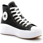 Baskets Converse Chuck Taylor All Star Move en Cuir Noir - Homme - CONVERSE - Plateforme - Lacets - Plat