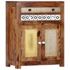 Vidaxl Armoire Laterale 60 X 30 X 75 Cm Bois De Sesham Massif