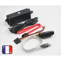 Wooshop® Adaptateur IDE SATA vers USB 2.0 pour 3'5 2'5