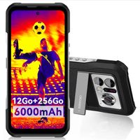 Smartphone Imagerie thermique DOOGEE V20 Pro 12Go + 256Go 6.78" 120Hz 64MP Caméra IP68 étanche Telephone 5G 6000mAh GPS NFC -