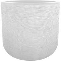 Pot de fleurs - EDA PLASTIQUE - Graphit'Up - Rond - Blanc cérusé - 67 L