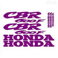 7 stickers CBR 600 F – BORDEAU – sticker HONDA CBR600F 600F Fireblade - HON427