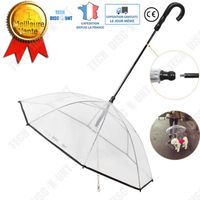 TD® Parapluie pour chien chat animaux de compagnie transparent inversé promenade pluie balade voyage pratique pliable extérieur