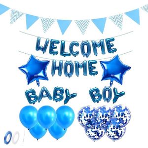 BALLON DÉCORATIF  Décoration de Baby Shower Garçon - Welcome Home Ba