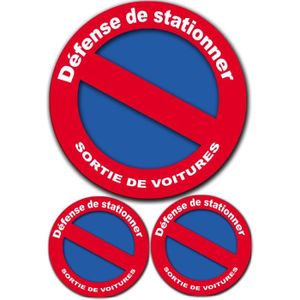Autocollant Stationnement Interdit Cdiscount