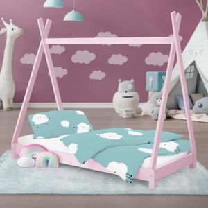 Kobi - Lit enfant 160x80 cm +sommier + matelas avec barriere de securite -  Lit enfant - Rue du Commerce