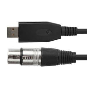 INTERFACE AUDIO - MIDI AUN  Cble Micro USB vers XLR pour Microphone