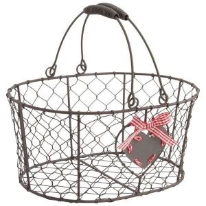 Tbest Panier de rangement d'oeufs Panier de rangement des œufs en fer