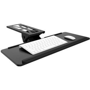Support de clavier amovible avec tablette auxiliaire pour la souris. Rails  en acier (avec support de souris)