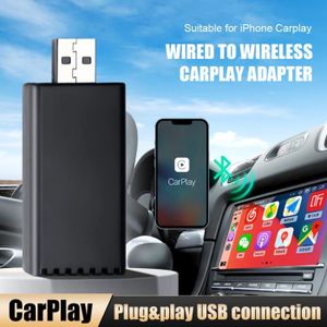 Adaptateur Carplay Sans Fil Pour Iphone, Sans Fil Pour Dongle Carplay -  Wifi 5 Ghz, Faible Latence, Plug & Play, Carplay Filaire Requis, Service  Client 24/7