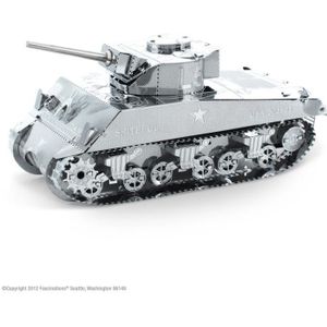 KIT MODÉLISME Maquette métal - Tank Sherman - Métal Earth - 14 a