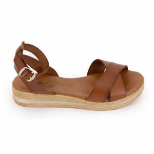 Chaussures Compensées Marron Pour La Victoire - Taille 9 US, Occasion, Cuir