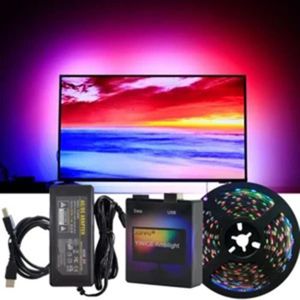 bande led tv eclairage decoratif tele usb bande led changement de couleur television cdiscount maison