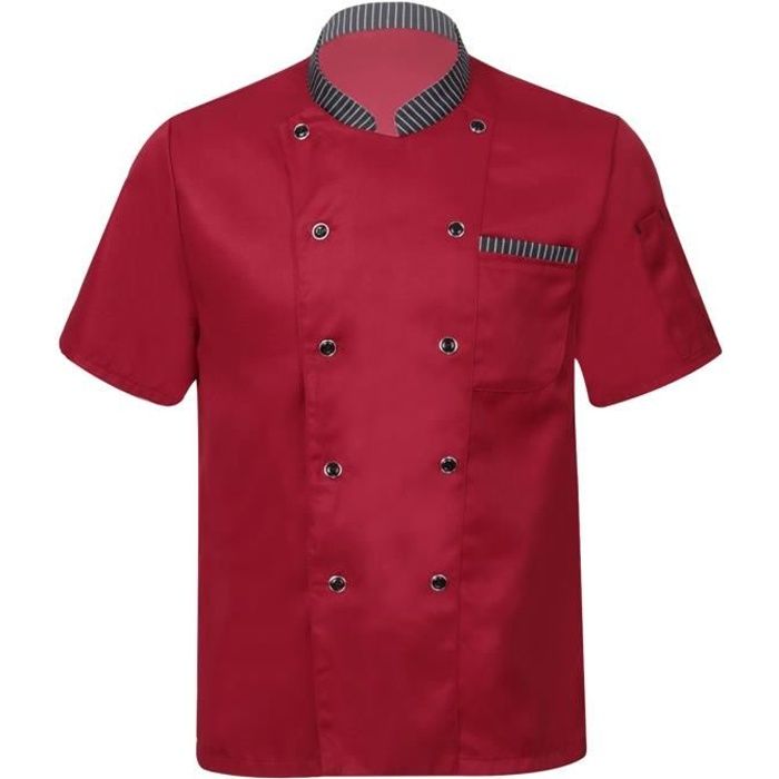 Veste de cuisine manches courtes Cdiscount