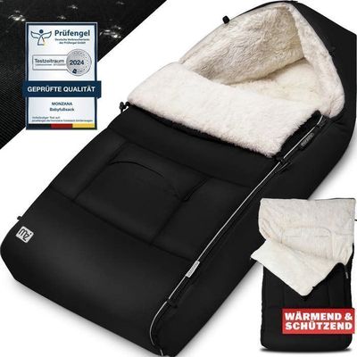 Joyz Chancelière Bébé Polyester Crème - Sac De Couchage Poussette Et Siège Auto Avec Fermeture Éclair Et Picots Antidérapants
