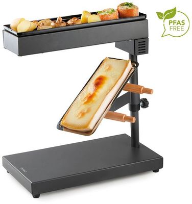 LITTLE BALANCE 8752 Savoyarde 1/2 meule Meuuuh…!, Raclette traditionnelle demi meule, 8 personnes, Rampe chauffante réglable, Grill, Sans PFAS, Antiadhésif, 850 W, Inox/Noir LITTLE BALANCE 8752 Savoyarde 1/2 meule Meuuuh…!, Raclette traditionnelle demi meule, 8 personnes, Rampe chauffante réglable, Grill, Sans PFAS, Antiadhésif, 850 W, Inox/Noir