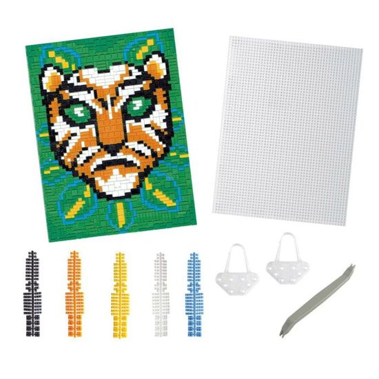 Pixel kit creatif tableau 12x12cm - chien | activites creatives et manuelles | jouéclub
