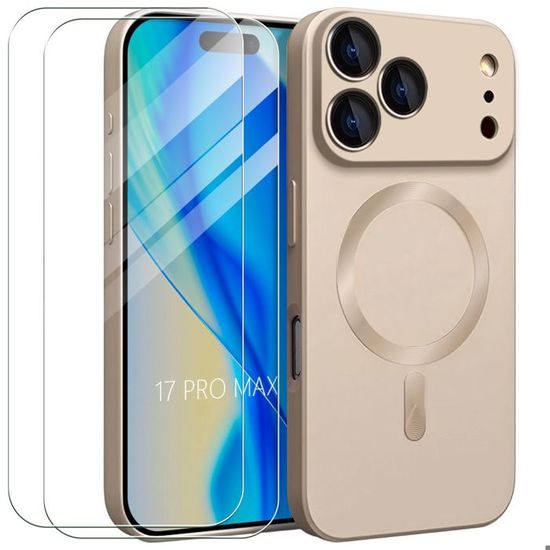 Coque Flip I-Blason Ares Pour IPhone 17 Pro Max - Support Intégré, Couleur Dorée, Neuve