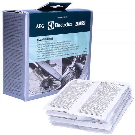 AEGElectrolux M3GCP400 9029799195 Clean and Care Lot de 12 nettoyants