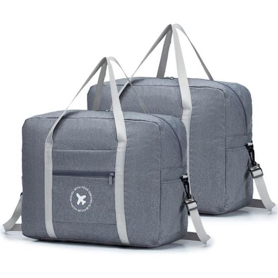 2X Bagage Cabine 45X36X20 Easyjet, Pliable 40L Sac A Main Weekend Rangement Grande Taille Avion 