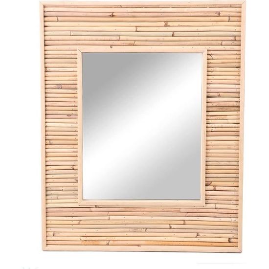 Miroir Mural En Rotin Avec Tournesol Miroir Mural Rond En Rotin - Grand