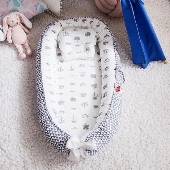 85 * 50 cm lit nid de bébé avec oreiller portable berceau lit de voyage bébé marcheur bébé berceau coton bébé berceau pare-chocs+